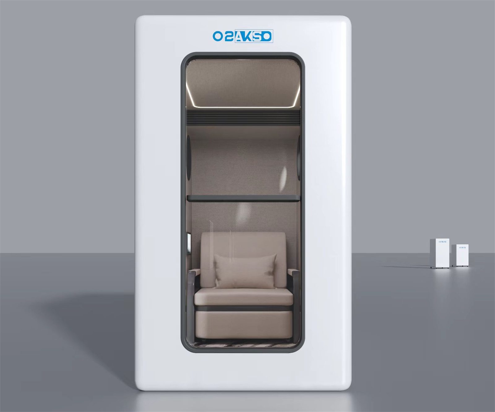 Single-person mild hyperbaric oxygen chamber, carbon steel shell